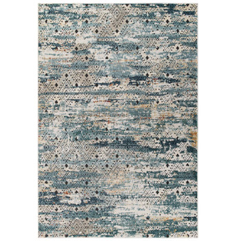 Modway Tribute Eisley Rustic Distressed Transitional Diamond Lattice 5x8 Area Rug Multicolored R-1192A-58