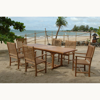 Anderson Bahama Wilshire Armchair 7-Pieces Extension Dining Set - Set-112B