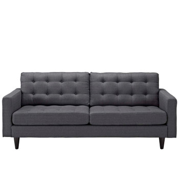 Modway Empress Upholstered Fabric Sofa EEI-1011-DOR Gray EEI-1011-DOR