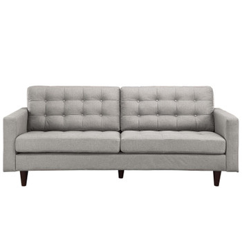 Modway Empress Upholstered Fabric Sofa EEI-1011-LGR Light Gray EEI-1011-LGR