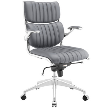 Modway Escape Mid Back Office Chair EEI-1028-GRY Gray EEI-1028-GRY