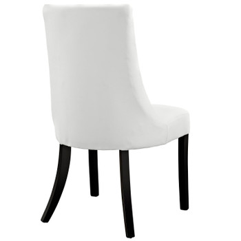 Modway Noblesse Dining Vinyl Side Chair EEI-1039-WHI White EEI-1039-WHI