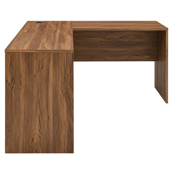 Modway Venture L-Shaped Wood Office Desk EEI-5703-WAL