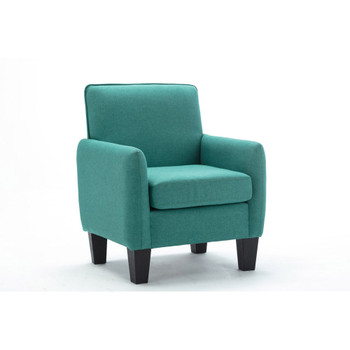 Lilola Home Alyssa Green Linen Accent Armchair 889006GN