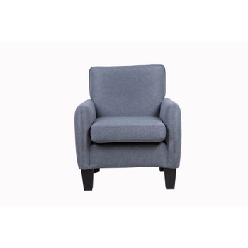 Lilola Home Alyssa Dark Gray Linen Accent Armchair 889009