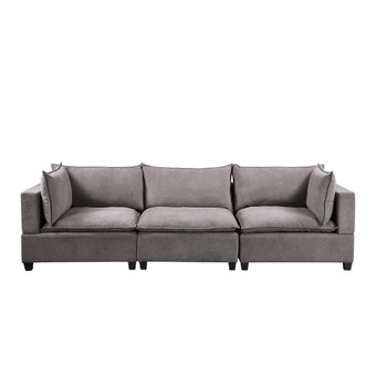 Lilola Home Madison Light Gray Fabric Sofa Couch 81400-3