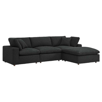 Modway Commix Down Filled Overstuffed Boucle Fabric 4-Piece Sectional Sofa - EEI-6363