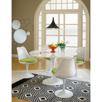 Modway Lippa Dining Side Chair Fabric Set of 4 EEI-1342-GRN