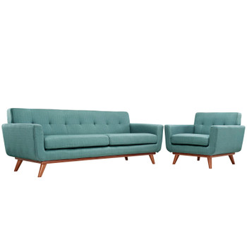Modway Engage Armchair and Sofa Set of 2 EEI-1344-LAG