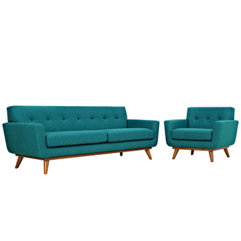 Modway Engage Armchair and Sofa Set of 2 EEI-1344-TEA