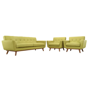 Modway Engage Armchairs and Sofa Set of 3 EEI-1345-WHE