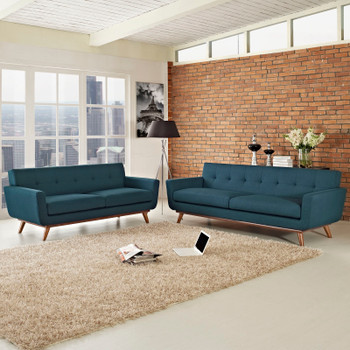 Modway Engage Loveseat and Sofa Set of 2 EEI-1348-AZU