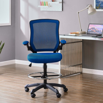 Modway Veer Drafting Chair EEI-1423-BLU Blue