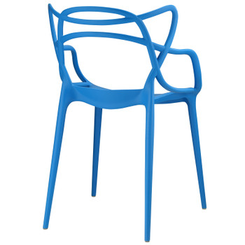 Modway Entangled Dining Armchair EEI-1458-BLU Blue