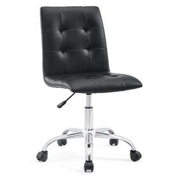 Modway Prim Armless Mid Back Office Chair EEI-1533-BLK Black