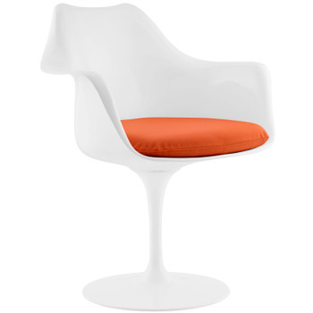 Modway Lippa Dining Vinyl Armchair EEI-1595-ORA Orange