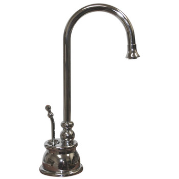 Whitehaus Point Of Use Instant Hot Water Faucet With Gooseneck Spout And Self Closing Handle - WHFH-H4540-C