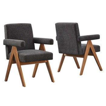 Modway Lyra Fabric Dining Room Chair - Set Of 2 - EEI-6507