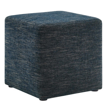 Modway Callum 17" Square Woven Heathered Fabric Upholstered Ottoman - EEI-6636