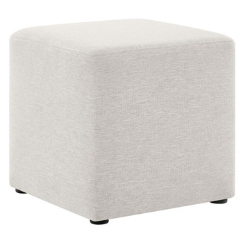 Modway Callum 17" Square Woven Heathered Fabric Upholstered Ottoman - EEI-6636