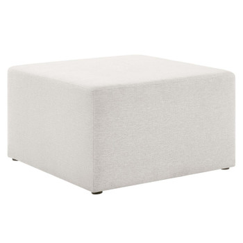 Modway Callum Large 28" Square Woven Heathered Fabric Upholstered Ottoman - EEI-6642