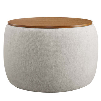 Modway Perla Woven Heathered Fabric Upholstered Storage Ottoman - EEI-6688