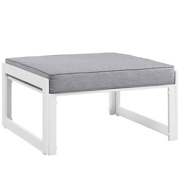 Modway Fortuna 9 Piece Outdoor Patio Sectional Sofa Set EEI-1734-WHI-GRY-SET White Gray