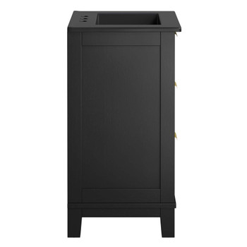 Modway Dixie 24 Solid Wood Bathroom Vanity Cabinet - EEI-6724-BLK-BLK