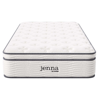 Modway Jenna 12" Innerspring And Foam Twin Mattress - MOD-7087-WHI