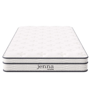 Modway Jenna 6" Innerspring And Foam Twin Mattress - MOD-7093-WHI