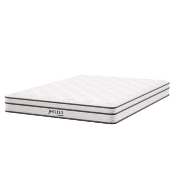 Modway Jenna 6" Innerspring And Foam Full Mattress - MOD-7094-WHI