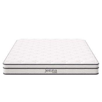 Modway Jenna 6" Innerspring And Foam Queen Mattress - MOD-7095-WHI