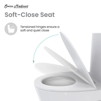 Eclair One-Piece Square Toilet Dual-Flush 0.8/1.28 gpf SM-1T288