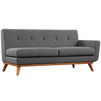 Modway Engage Right-Arm Upholstered Fabric Loveseat EEI-1792-DOR Gray