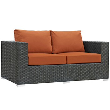 Modway Sojourn Outdoor Patio Sunbrella® Loveseat EEI-1851-CHC-TUS Canvas Tuscan