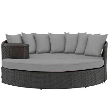 Modway Sojourn Outdoor Patio Sunbrella® Daybed EEI-1982-CHC-GRY Canvas Gray