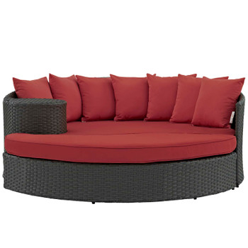 Modway Sojourn Outdoor Patio Sunbrella® Daybed EEI-1982-CHC-RED Canvas Red