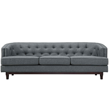 Modway Coast Upholstered Fabric Sofa EEI-2131-GRY Gray