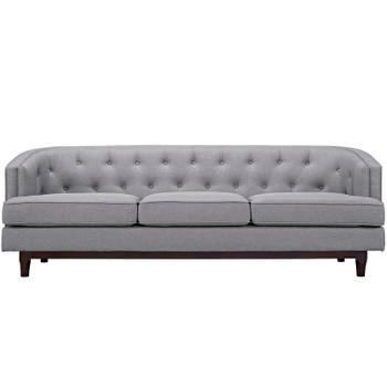 Modway Coast Upholstered Fabric Sofa EEI-2131-LGR Light Gray