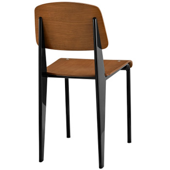 Modway Cabin Dining Side Chair EEI-214-WAL-BLK Walnut Black