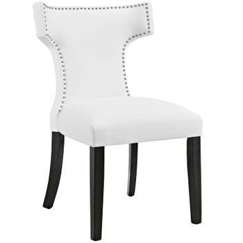 Modway Curve Vinyl Dining Chair EEI-2220-WHI White