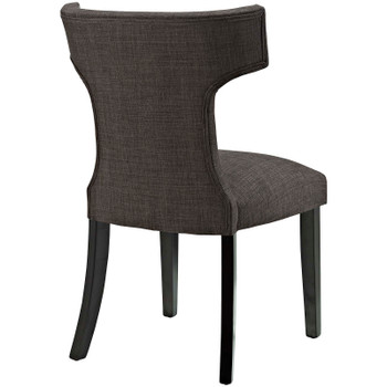 Modway Curve Fabric Dining Chair EEI-2221-BRN Brown