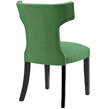 Modway Curve Fabric Dining Chair EEI-2221-GRN Kelly Green