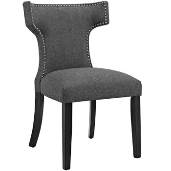 Modway Curve Fabric Dining Chair EEI-2221-GRY Gray