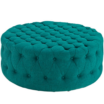 Modway Amour Upholstered Fabric Ottoman EEI-2225-TEA Teal