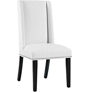 Modway Baron Vinyl Dining Chair EEI-2232-WHI White