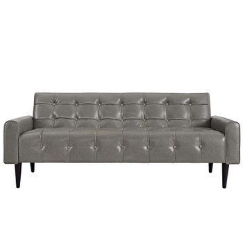 Modway Delve Upholstered Vinyl Sofa EEI-2457-GRY Gray