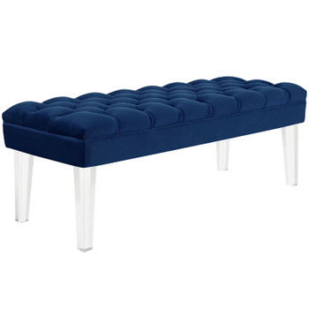 Modway Valet Performance Velvet Bench EEI-2460-NAV Navy