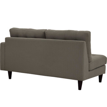 Modway Empress Right-Facing Upholstered Fabric Loveseat EEI-2595-GRA Granite