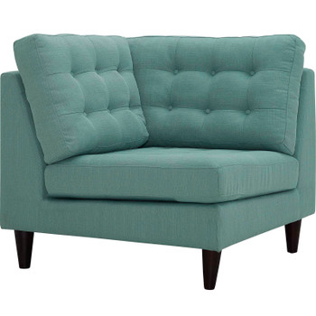 Modway Empress Upholstered Fabric Corner Sofa EEI-2610-LAG Laguna